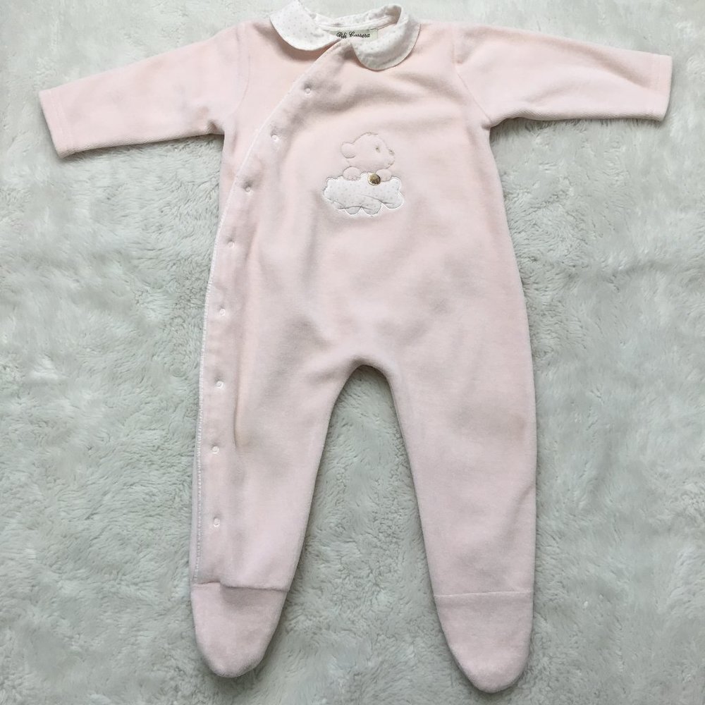 Pili Carrera Baby Girl Pink Footsie One Piece Pajama Size 3 Months